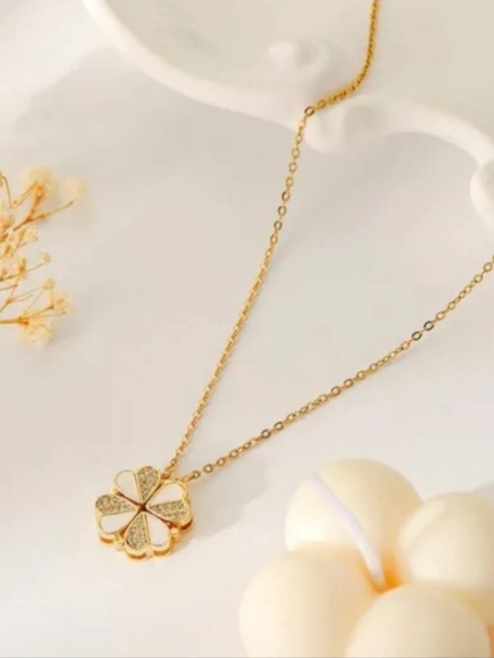 Elegant Gold Tone Heart Butterfly Open Pendant Necklace❤️! You Can Wear It Bot - Picture 2 of 6